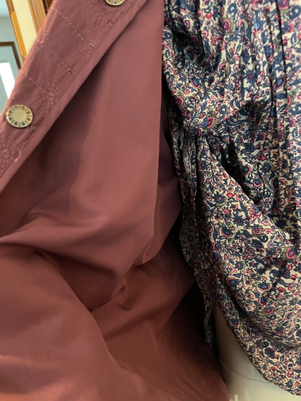 Alfred Dunner Quilted Button-Front Jacket in Plum - Picture 5 of 7